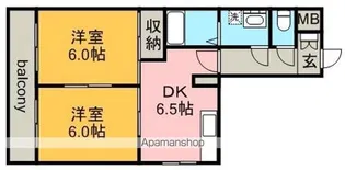 メゾン浪打【1階】の間取り