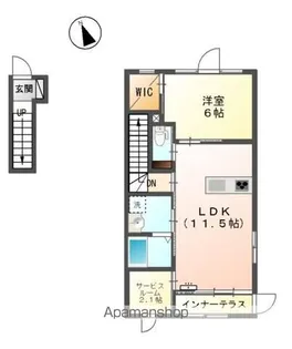 PIAZZA和(ピアッツァナゴミ)【2階】の間取り