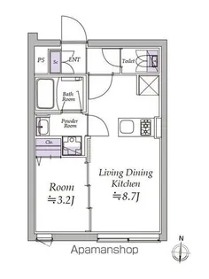 東京都江東区清澄3丁目【マンション】の間取り