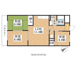 メゾンルミエール(西区)【2階】の間取り
