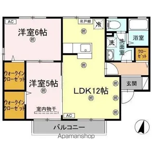 メゾン・ド・ルミエール A棟【2階】の間取り