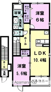 ネオブローテ【2階】の間取り