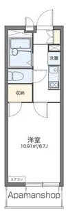 レオパレスKAZU【209号室】の間取り