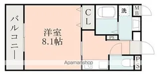 ラ・シック県立大学前Ⅲ【2階】の間取り