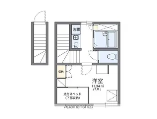 レオパレスSEVENSEA【2階】の間取り
