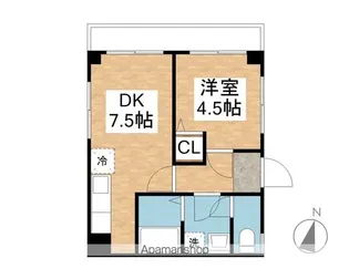 ルネカネコ【501号室】の間取り