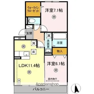 コンフォートM【1階】の間取り