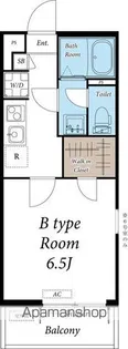 ヴィラ本厚木【1階】の間取り
