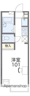 レオパレスフォーブル下馬【2階】の間取り