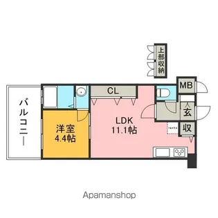 CLUBORIENTBLDNo.82EMPRESS【10階】の間取り