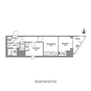 Daffitto錦糸町【14階】の間取り