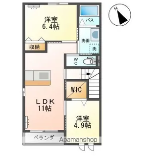アヴニール【2階】の間取り