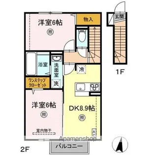 ガーデン サワーダ【2階】の間取り