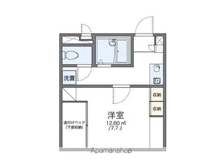 レオパレス西米野【106号室】の間取り