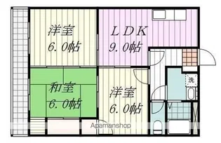 パラシオール永木【406号室】の間取り