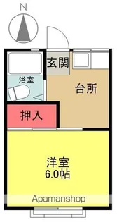 小山田ビレッチ【101号室】の間取り