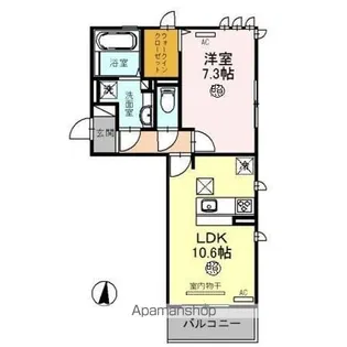 TMSコート【101号室号室】の間取り