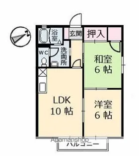 ディアス川南 C棟【1階】の間取り