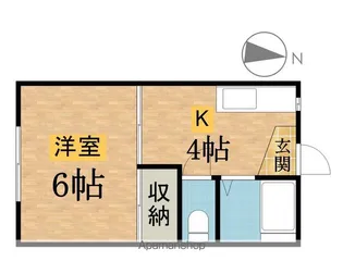 フレグランス富士森Ⅰ【201号室】の間取り