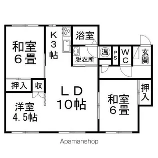 3LDKの間取り画像