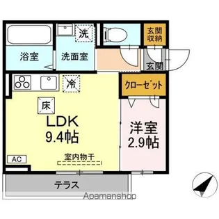 レスア柏崎I【1階】の間取り