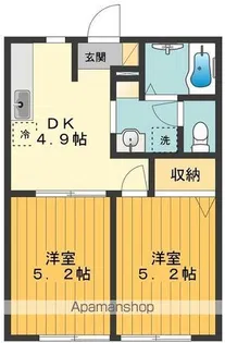サンミッシェル【2階】の間取り