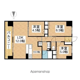 ラフィシア上前津【7階】の間取り