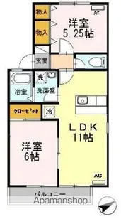 エテール 2番館【2階】の間取り