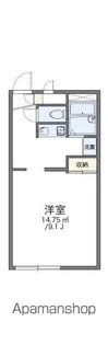 レオパレスフォレスト【208号室】の間取り
