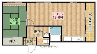クレスト大津Ⅱ【C-5号室】の間取り