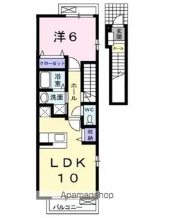 福島県郡山市小原田3丁目【アパート】の間取り