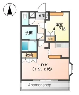 コートヴェール中島田Ⅱ【1階】の間取り