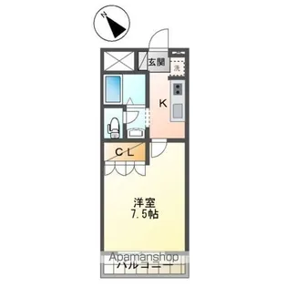 ヴェルデカーサ神明【1階】の間取り