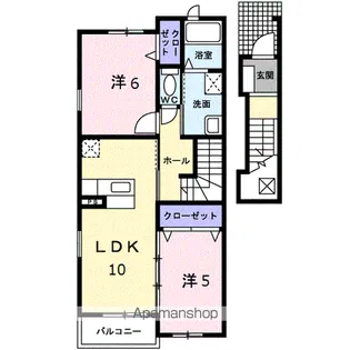 ブリーゼ天神【2階】の間取り