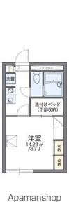 レオパレスエムス【106号室】の間取り