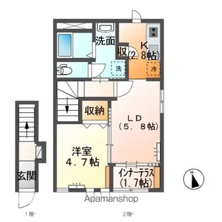 AMBITION Ⅰ【2階】の間取り