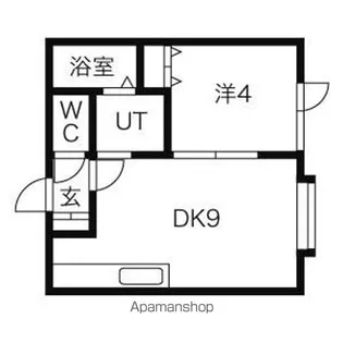 アークコート北大西Ⅲ【301号室号室】の間取り