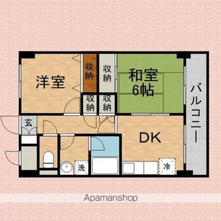 ヒルズみずほ台【303号室】の間取り