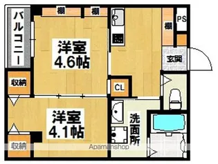 エヌエムキャラントセット【3階】の間取り
