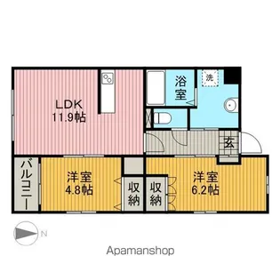 ディアコート【1階】の間取り