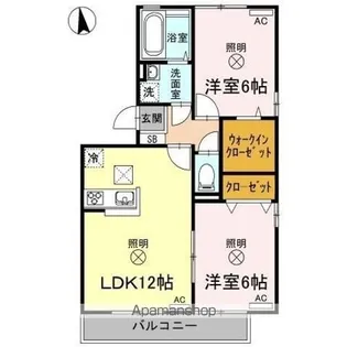 リビングタウン旭川 C棟【1階】の間取り