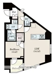 SーRESIDENCE新宿若松町【1階】の間取り