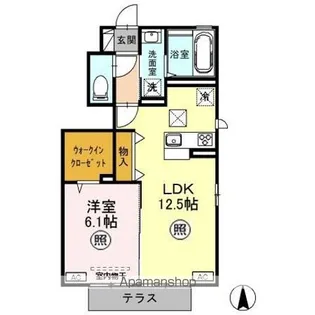 アールズコート【1階】の間取り