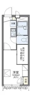 レオパレスウィステリアⅡ【105号室】の間取り