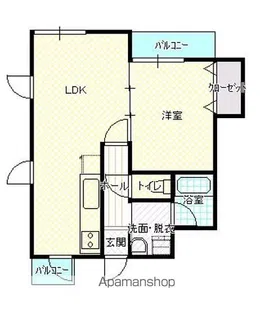 クローバーホフ【4階】の間取り