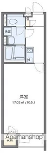 クレイノウィスタリア参番館【102号室】の間取り