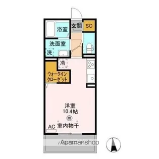 カスタリア A【3階】の間取り