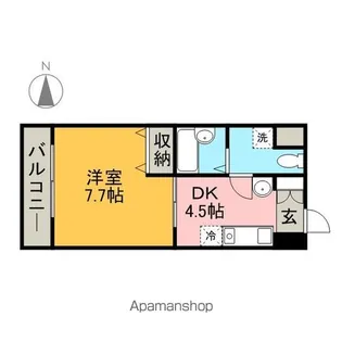 T’S DREAM名駅【703号室】の間取り