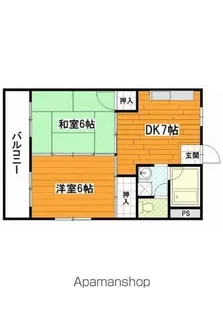 コーポ高浦【301号室号室】の間取り