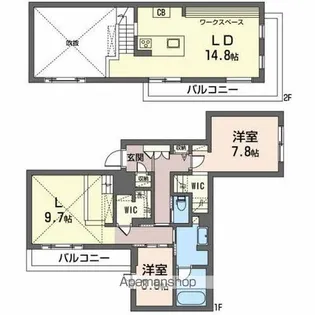 ヒストリア堀川小泉【3階】の間取り